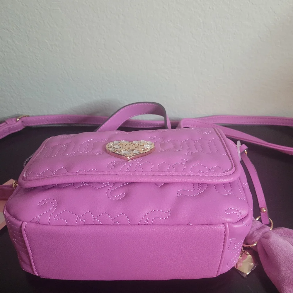 Juicy Couture Purple Mini Bag with Heart Charm - Picture 7 of 9